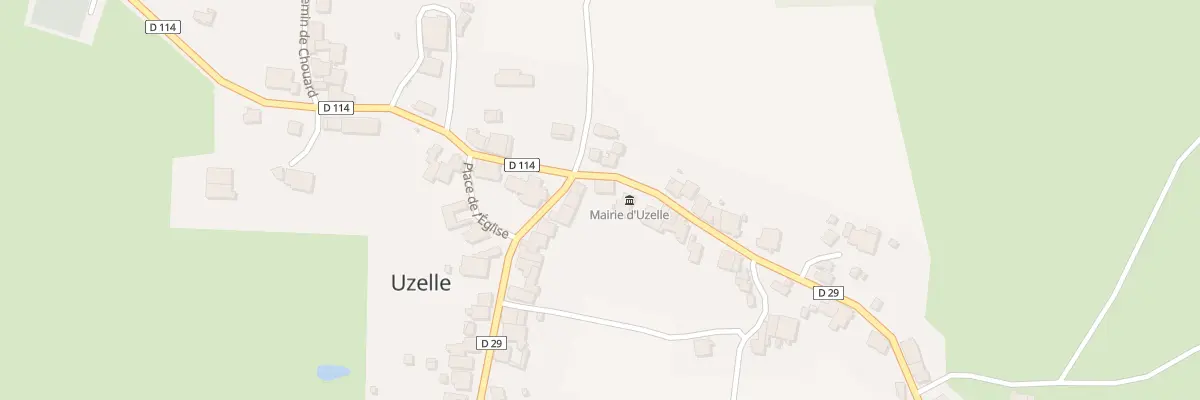 Plan du 14 Pl de l’Eglise à Uzelle