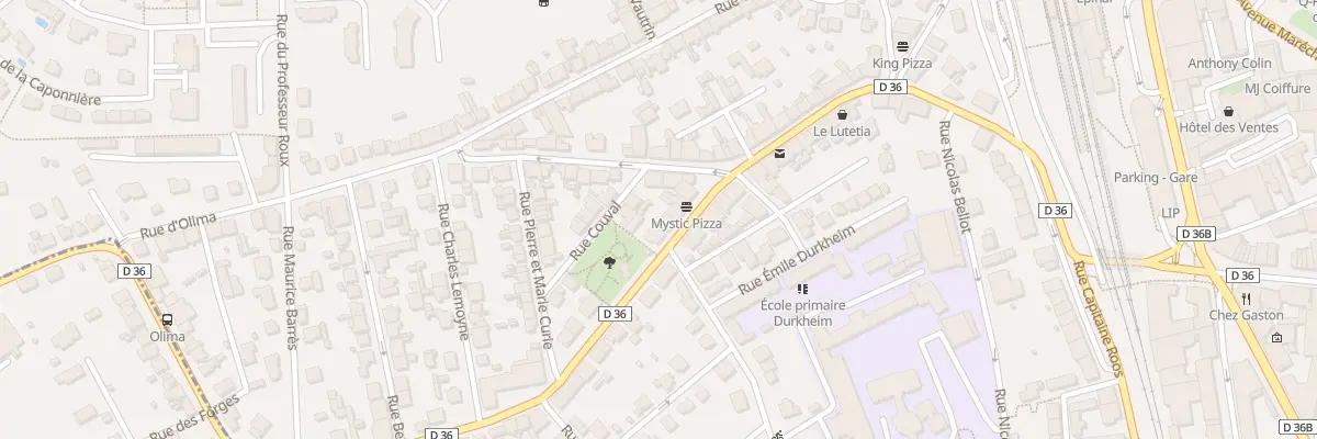 Plan du 40 Rue N D de Lorette à Épinal