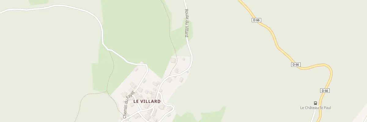 Plan du 812 Rte du Villard à Saint-Paul-sur-Isère