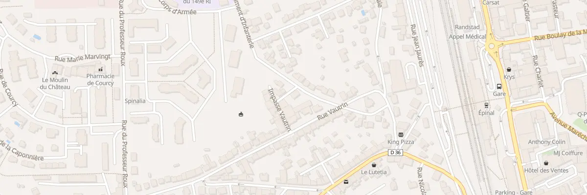 Plan du 15 Rue du 149e Ri à Épinal