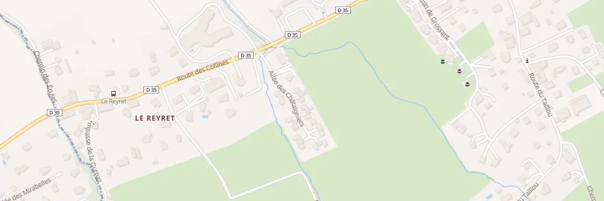 Plan du 99 All des Chataigneres à Cervens