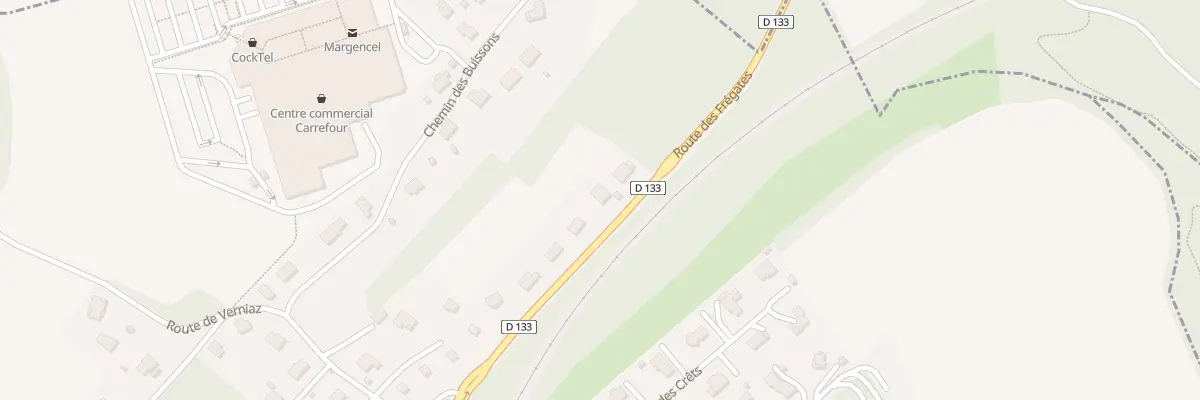 Plan du 45 Rte des Frégates à Margencel