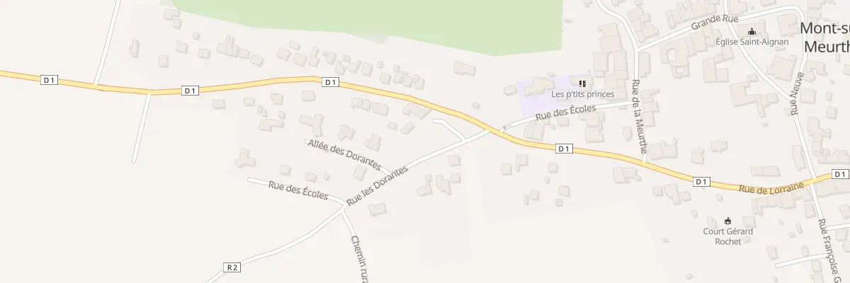 Plan du 6 Rue des Ecoles à Mont-sur-Meurthe