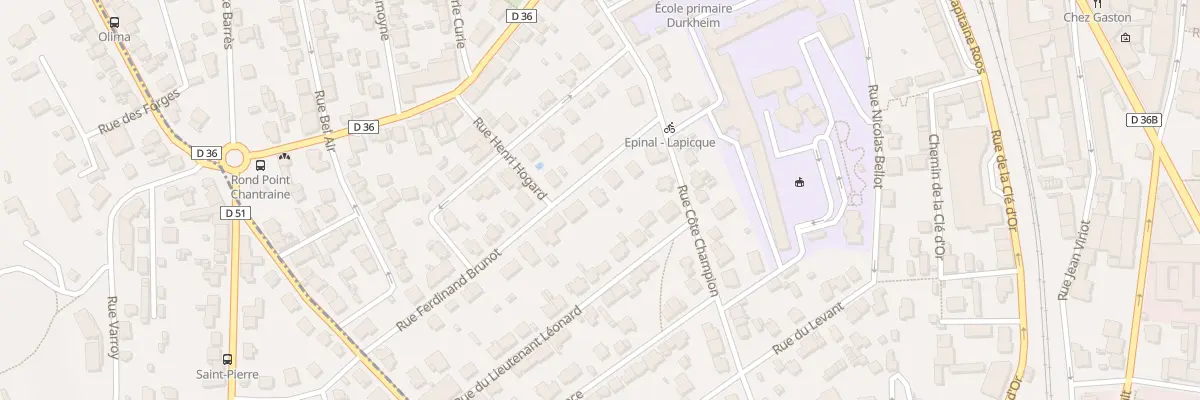 Plan du 7 Rue Ferdinand Brunot à Épinal