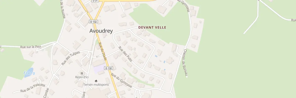 Plan du 8 Rue du Bareillot à Avoudrey