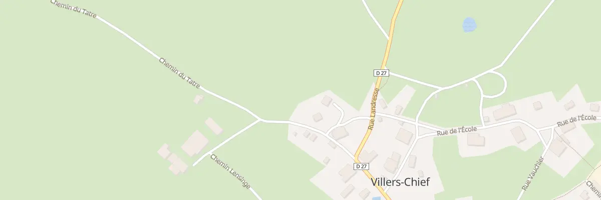 Plan du 4 Che du Tatre à Villers-Chief