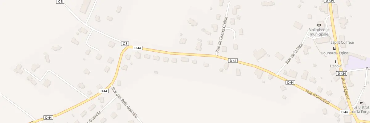 Plan du 457 Rue d’Uriménil à Dounoux