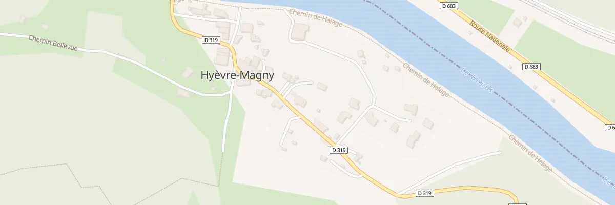 Plan du 23 Rue Principale à Hyèvre-Magny
