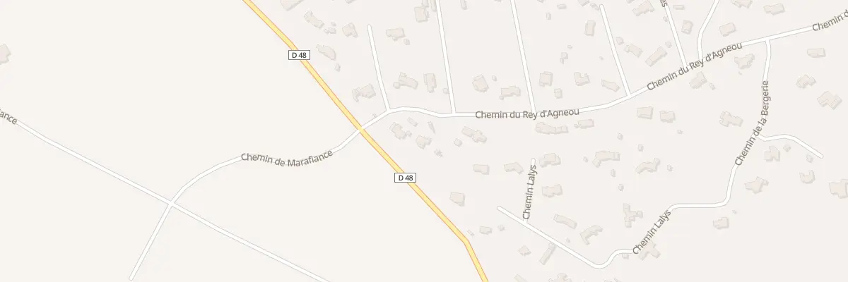Plan du 83 Che du Rey d’Agneou à Vidauban