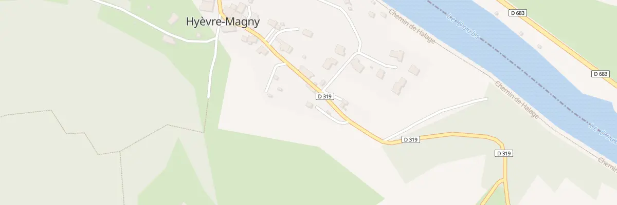 Plan du 5007 Aux Prelots à Hyèvre-Magny
