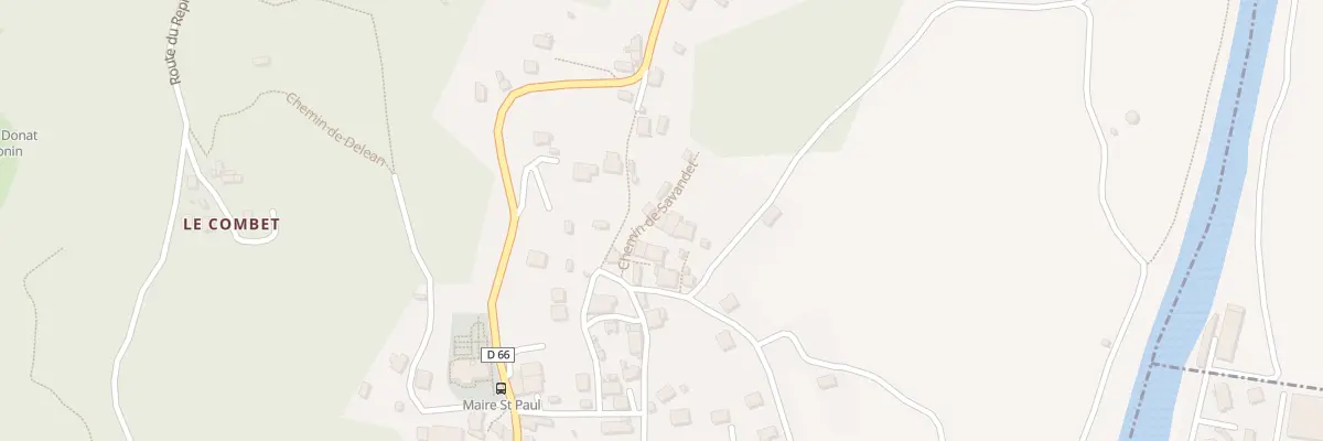 Plan du 64 Che de Savandet à Saint-Paul-sur-Isère