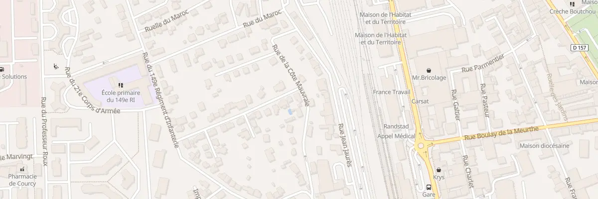 Plan du 1 Rue Marechal Joffre à Épinal