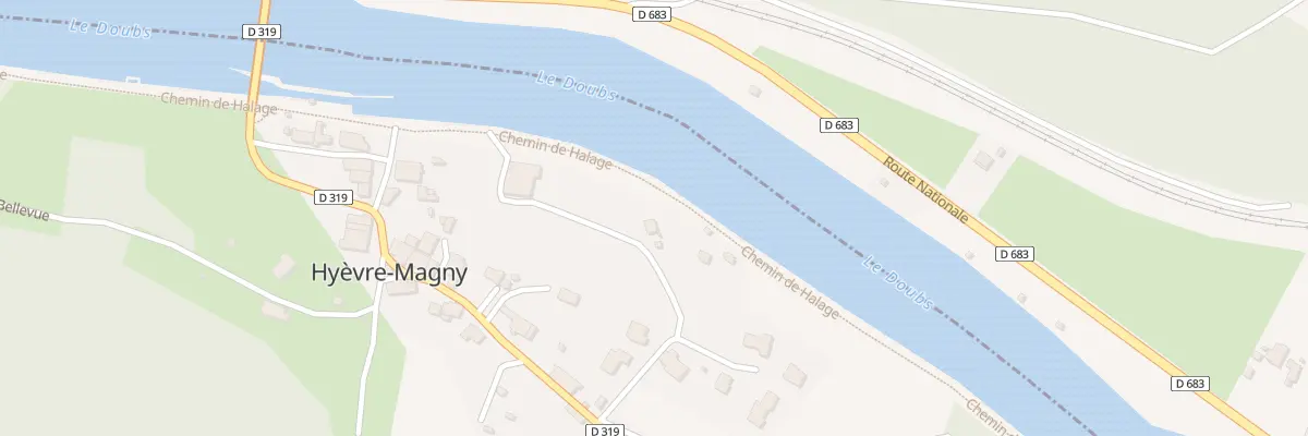 Plan du 4 Che de Halage à Hyèvre-Magny
