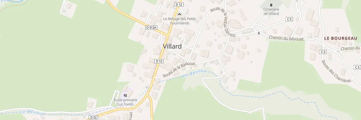 Plan du 80 Rte de la Veillaz Devant à Villard