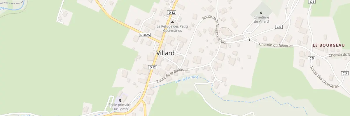 Plan du 50 Rte de la Badosse à Villard
