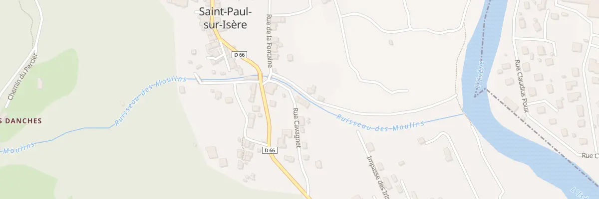 Plan du 166 Rue Cavagnet à Saint-Paul-sur-Isère
