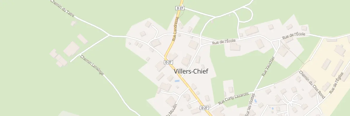 Plan du 1 Rue Grande Rue à Villers-Chief