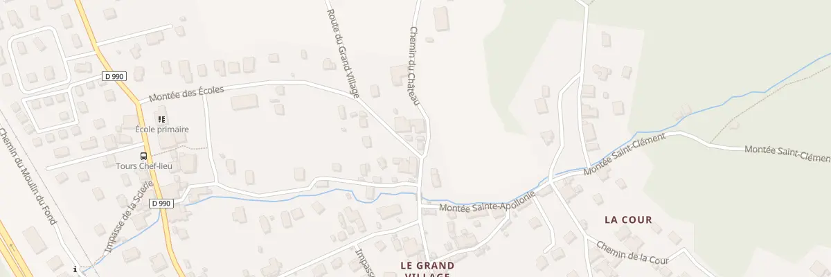 Plan du 528 Che du Château à Tours-en-Savoie