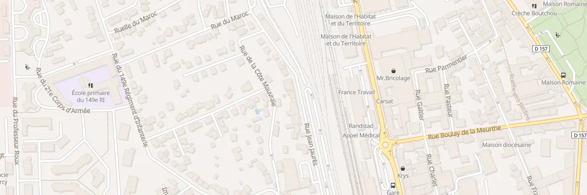 Plan du 21 Rue Jean Jaurès à Épinal