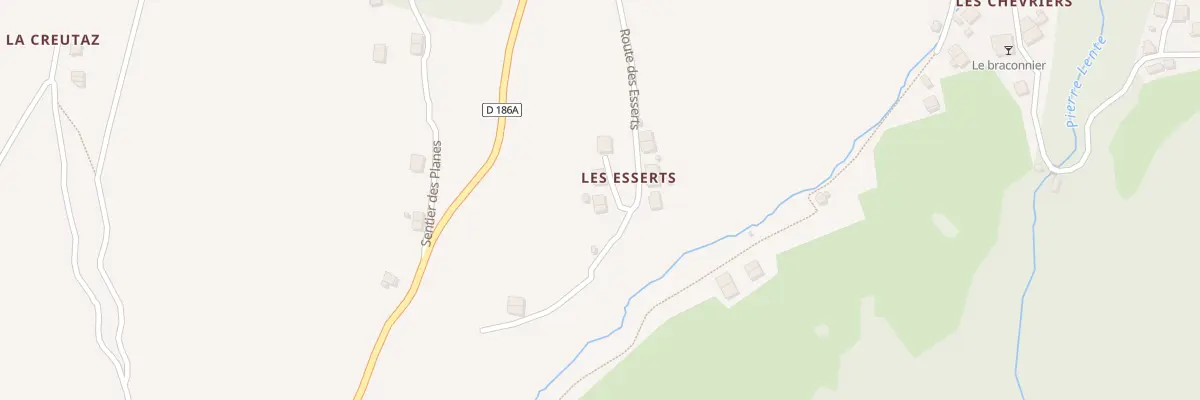 Plan du 385 Rte des Esserts à Brizon