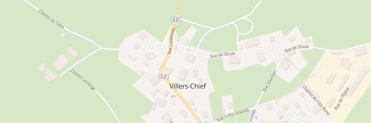 Plan du 3 Rue de l’Ecole à Villers-Chief