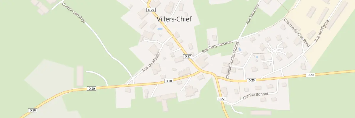 Plan du 10 Rue Grande Rue à Villers-Chief