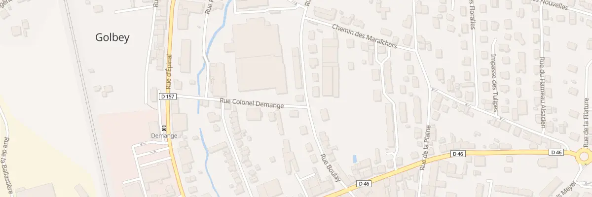Plan du 8 Rue Boulay à Golbey