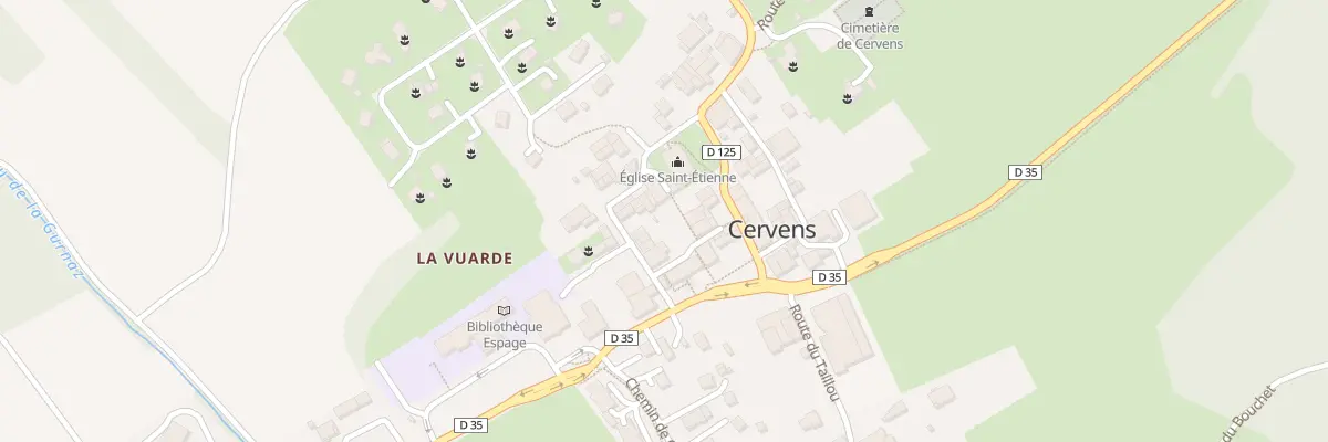 Plan du 112 Rue du château à Cervens
