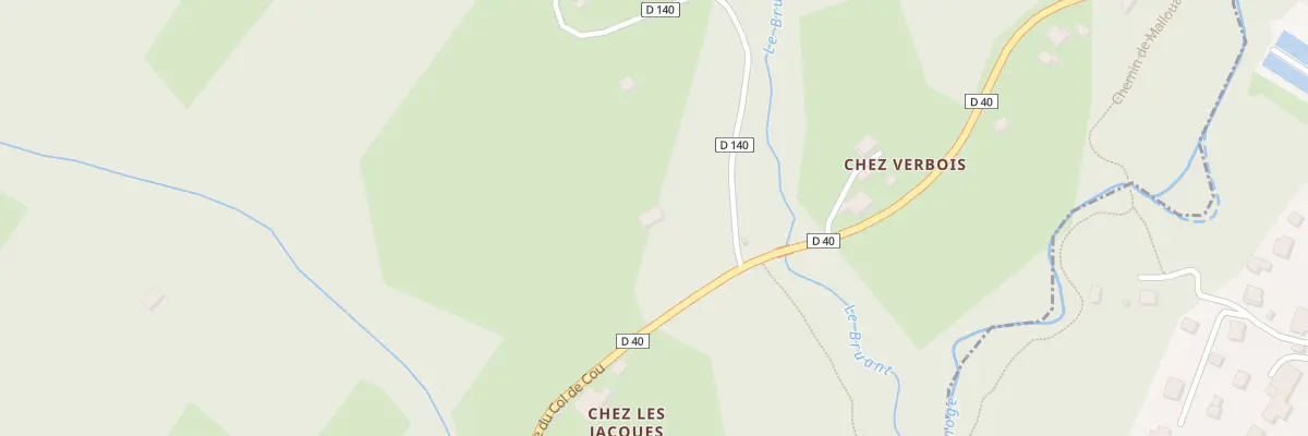 Plan du 3485 Rte du Col de Cou à Burdignin