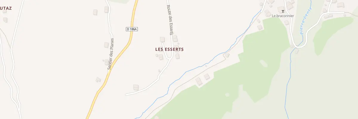 Plan du 345 Rte des Esserts à Brizon