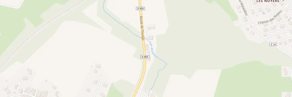 Plan du 960 Rte de Thonon à Perrignier