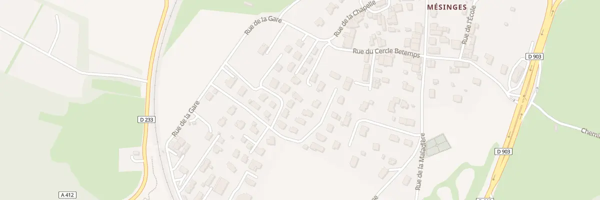 Plan du 198H Rue de la gare à Allinges
