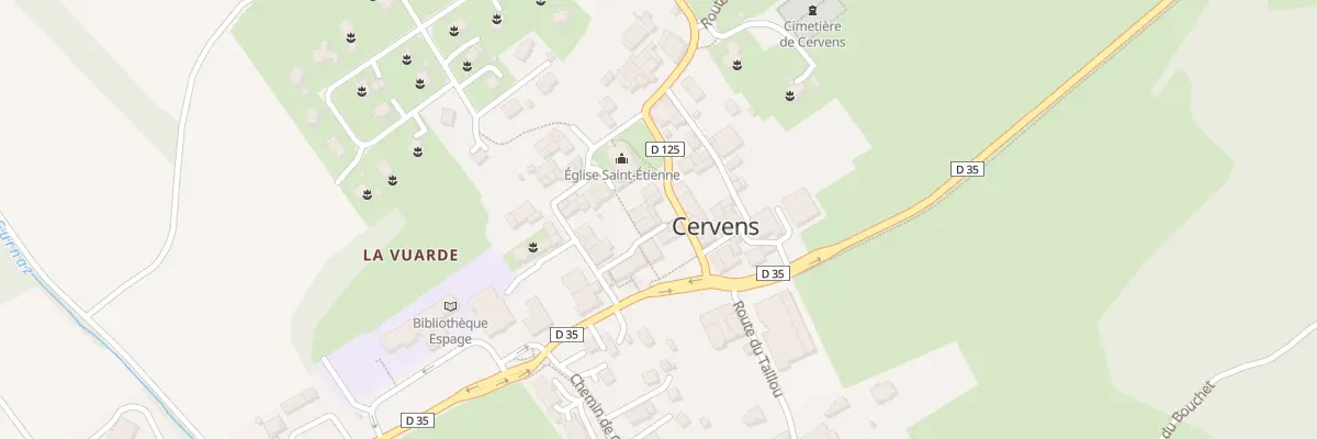 Plan du 67A Rue de l’église à Cervens