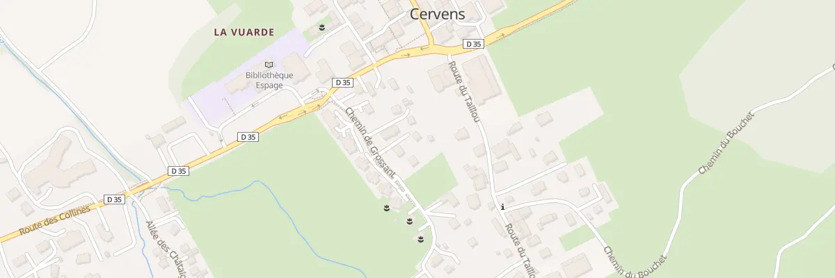 Plan du 91A Che de Grossant à Cervens