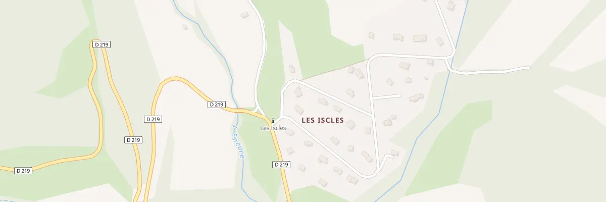 Plan du 7003 Les Iscles à Lambruisse