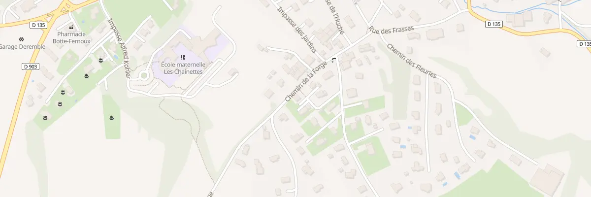 Plan du 58D Rte du Champ des Rues à Perrignier