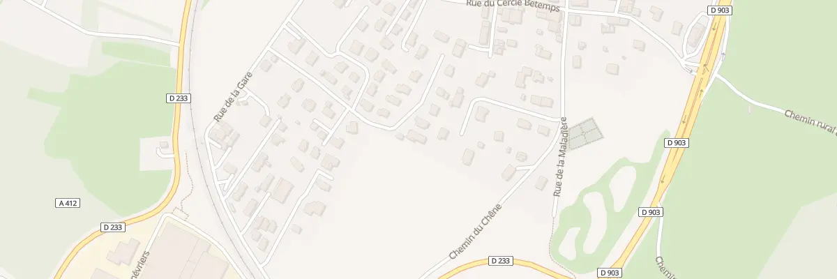 Plan du 245 Rue de la gare à Allinges