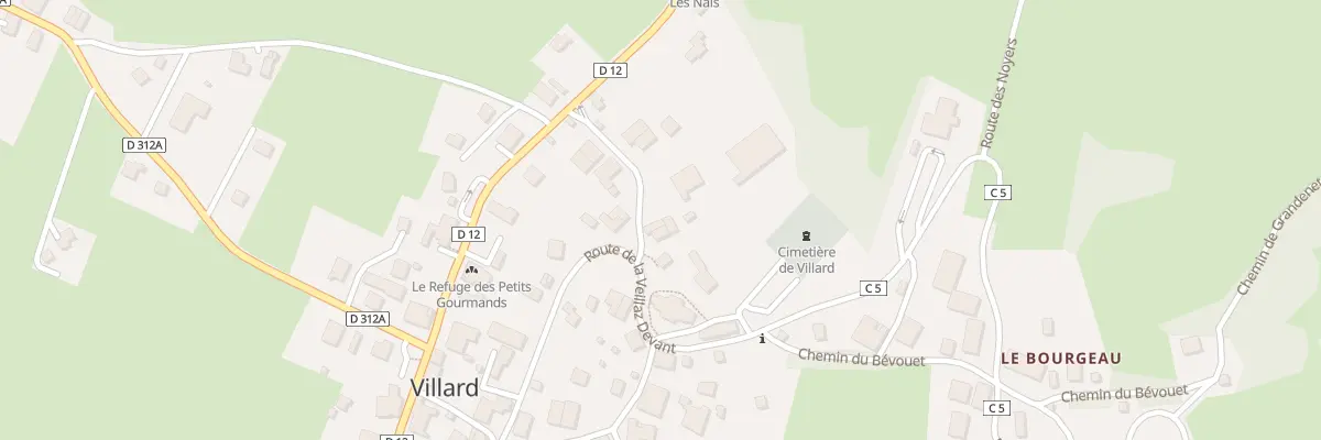 Plan du 115 Rte de la Veillaz Derrière à Villard