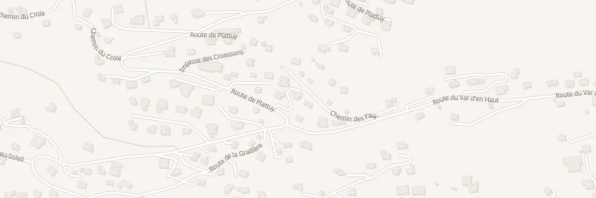 Plan du 1020 Rte de Plattuy à La Clusaz