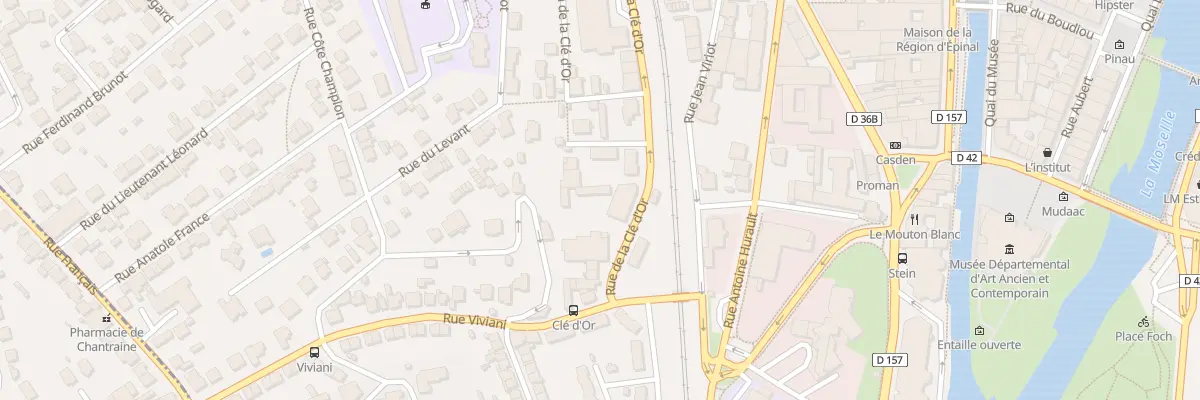 Plan du 38 Rue de la Clé d’Or à Épinal
