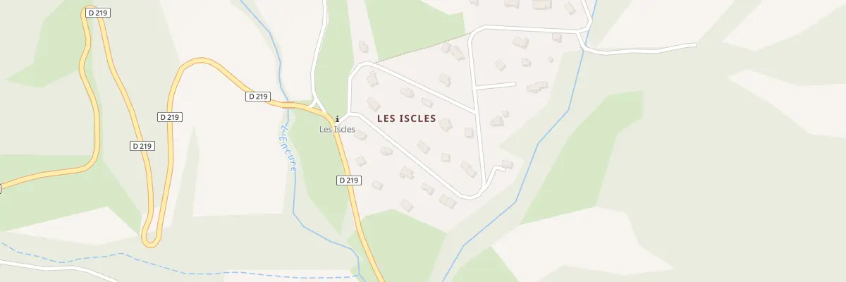 Plan du 7014 Les Iscles à Lambruisse