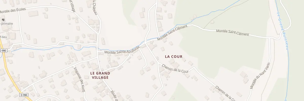 Plan du 5074B La Cour à Tours-en-Savoie