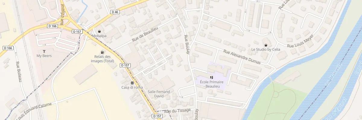 Plan du 40 Rue Boulay à Golbey