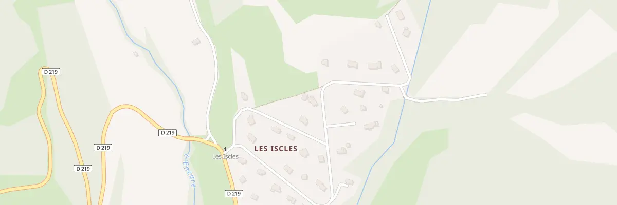 Plan du 7016 Les Iscles à Lambruisse