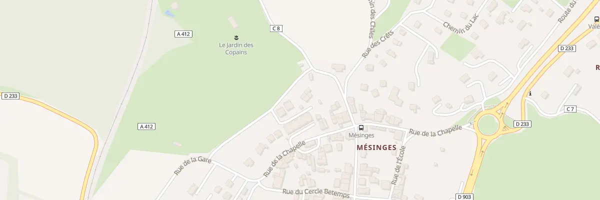Plan du 25B Rue de la gare à Allinges
