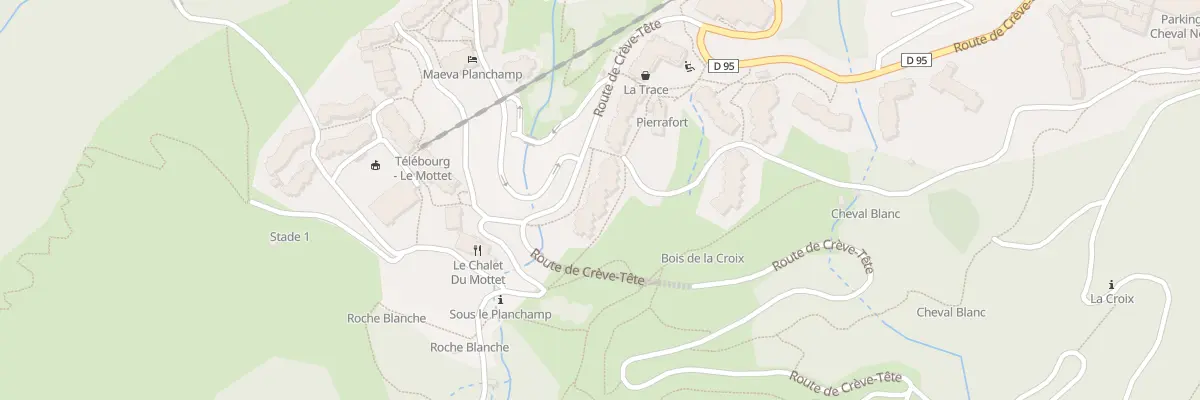 Plan du 1107 Rte de Crève-Tête aux Avanchers-Valmorel