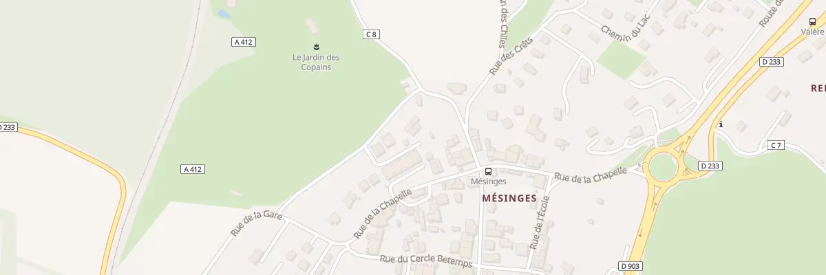 Plan du 25C Rue de la gare à Allinges