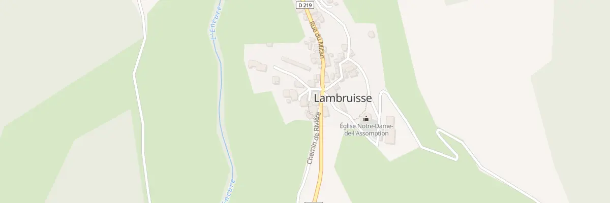 Plan du 5021 Le Village à Lambruisse