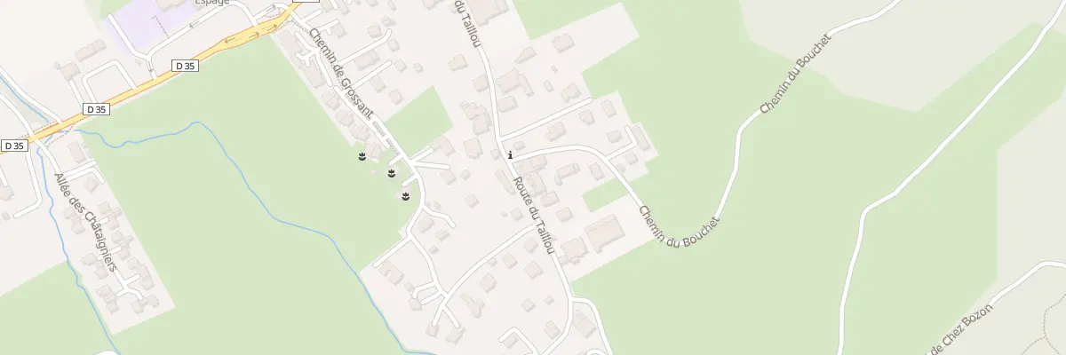 Plan du 231 Rte du Taillou à Cervens