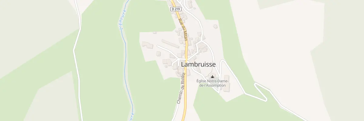 Plan du 5019 Le Village à Lambruisse